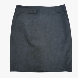 $10 SALE NWT Banana Republic Petite Charcoal Gray Pencil Skirt Career Chic 0P